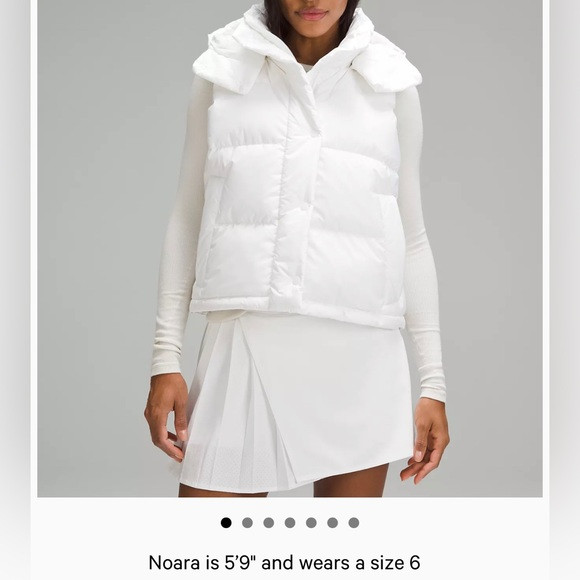 Lululemon Wunder Puff Cropped Vest white | Poshmark