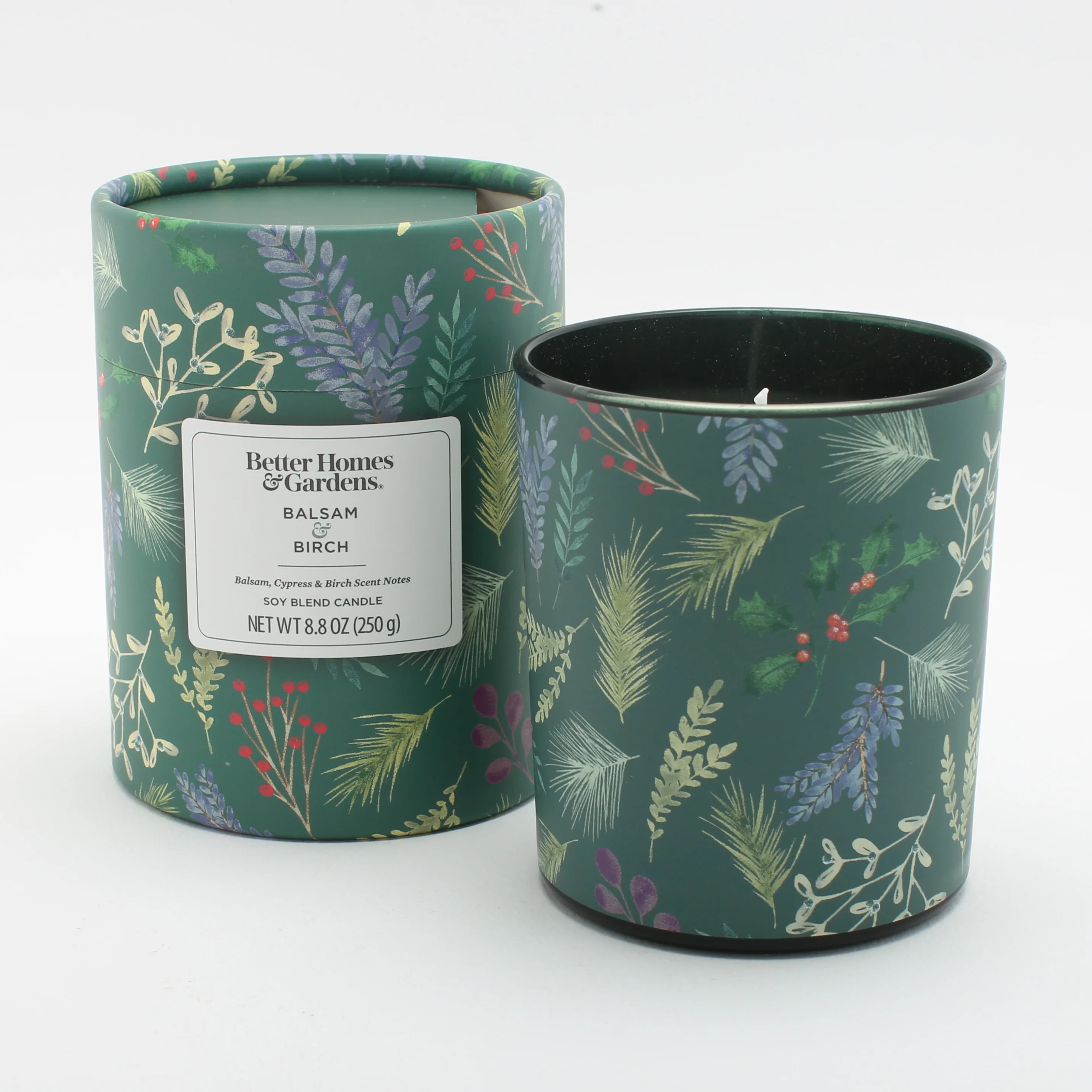 Better Homes & Gardens 8oz Balsam & Birch Scented Single-Wick Boxed Jar Christmas Holiday Candle ... | Walmart (US)