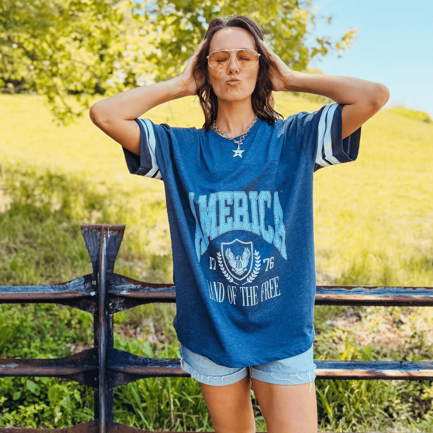 Land of the Free Jersey Tee | Mountain Moverz