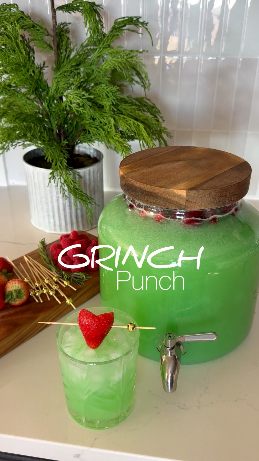 Grinch punch supplies.🎄

#LTKSeasonal #LTKHoliday