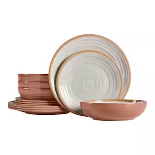 Home Decorators Collection Azria Melamine Dinnerware Set in Ivory (Service for 4) PAN1085MDSBI - ... | The Home Depot