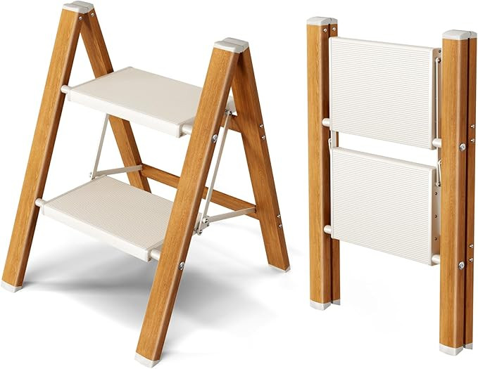 Taranta 2 Step Ladder,Aluminum Lightweight Folding 2 Step Stool with Anti-Slip Wide Pedal, 330lbs... | Amazon (US)