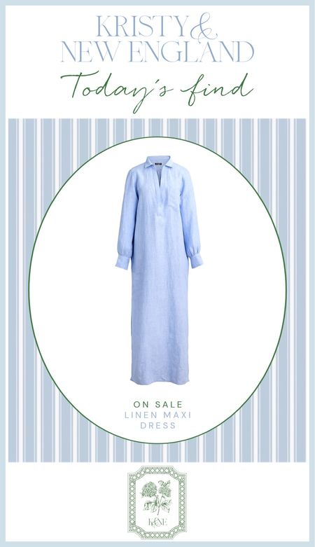 Linen maxi dress on sale 

#LTKOver40 #LTKFindsUnder100 #LTKSaleAlert
