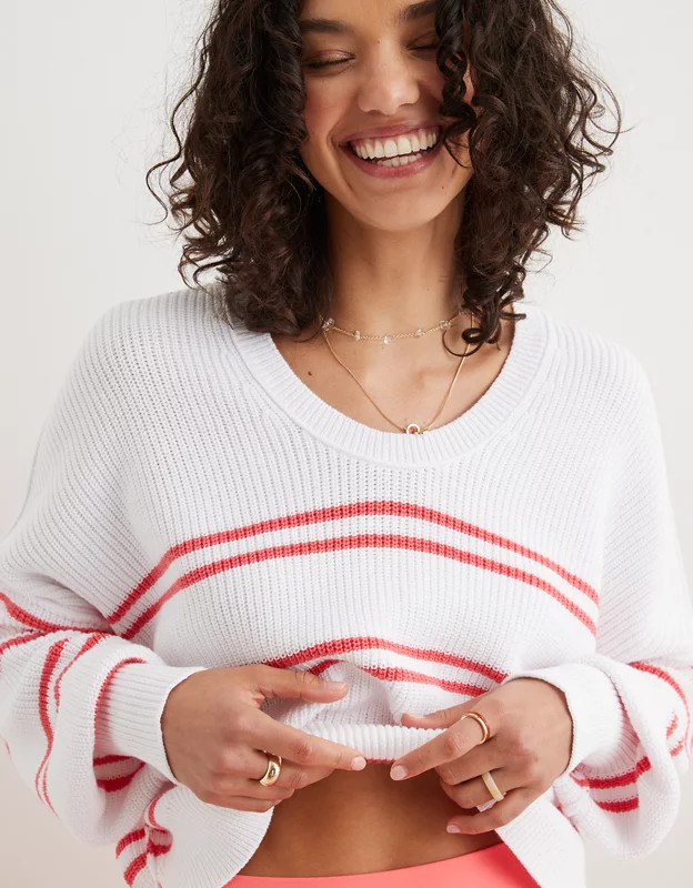 Aerie Beyond Cropped Sweater | Aerie