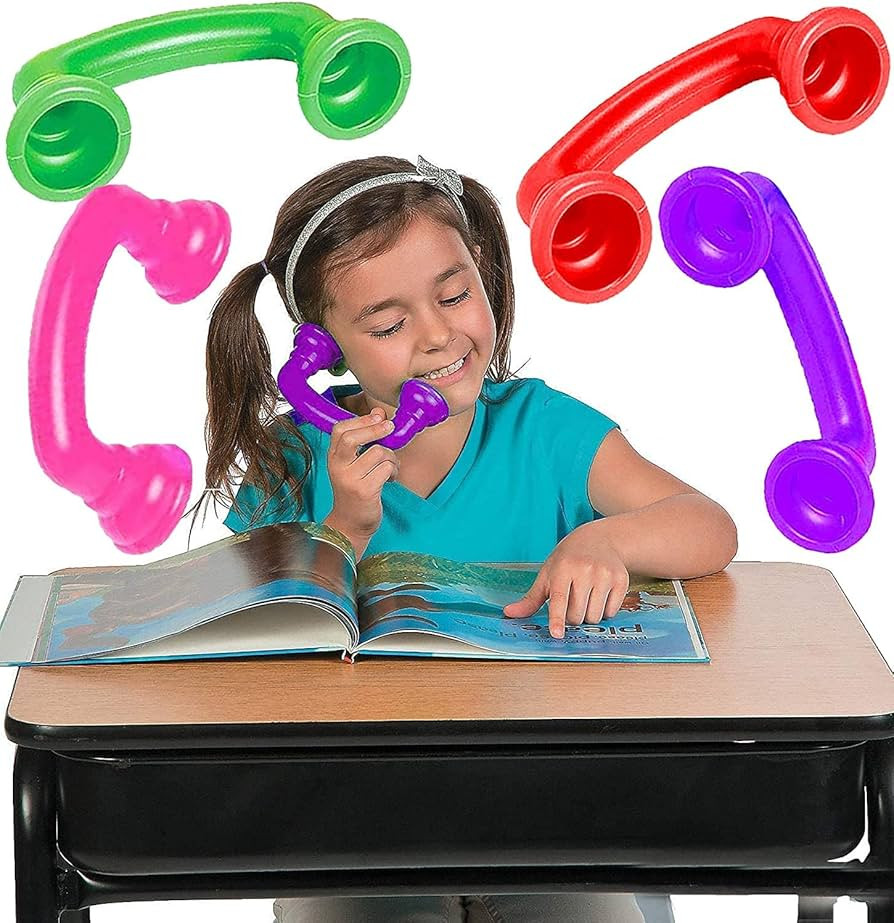 Whisper Phones for Reading [4 Pack] Auditory Feedback, Hear Myself Sound Phone - Accelerate Readi... | Amazon (US)