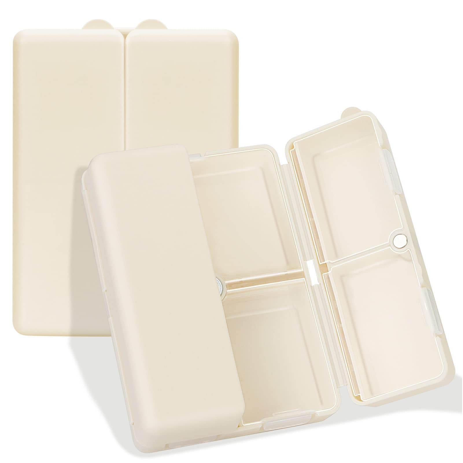 FYY Daily Pill Organizer,7 Compartments Portable Case [Folding Design] Travel Pill Box for Purse ... | Amazon (US)