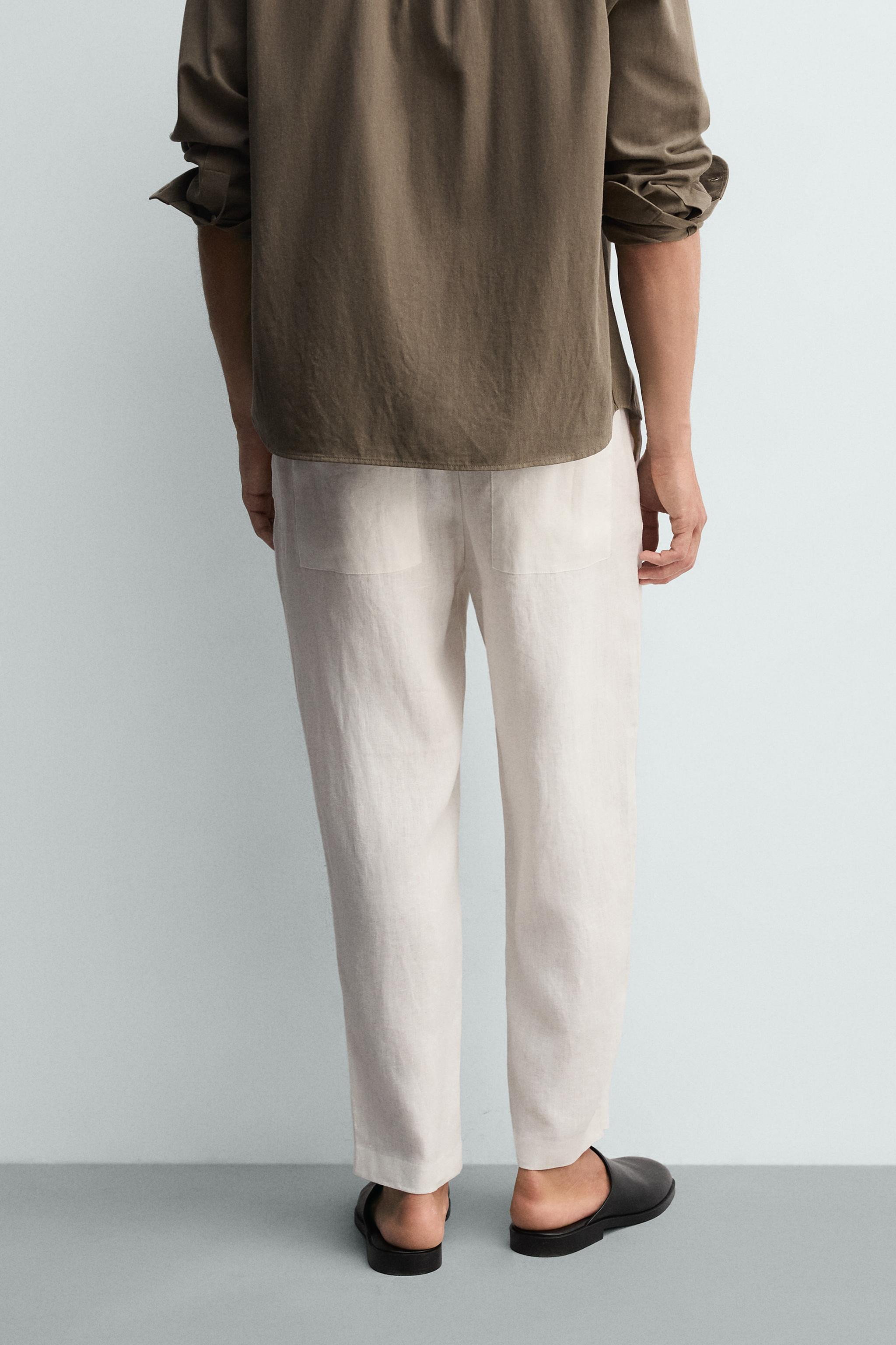 RELAXED-FIT-HOSE AUS 100 % LEINEN | Zara DE