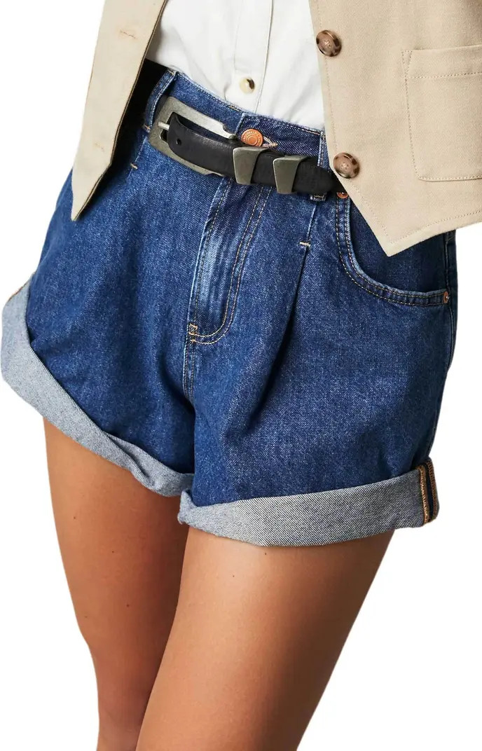 Free People Danni Roll Cuff Denim Shorts | Nordstrom | Nordstrom