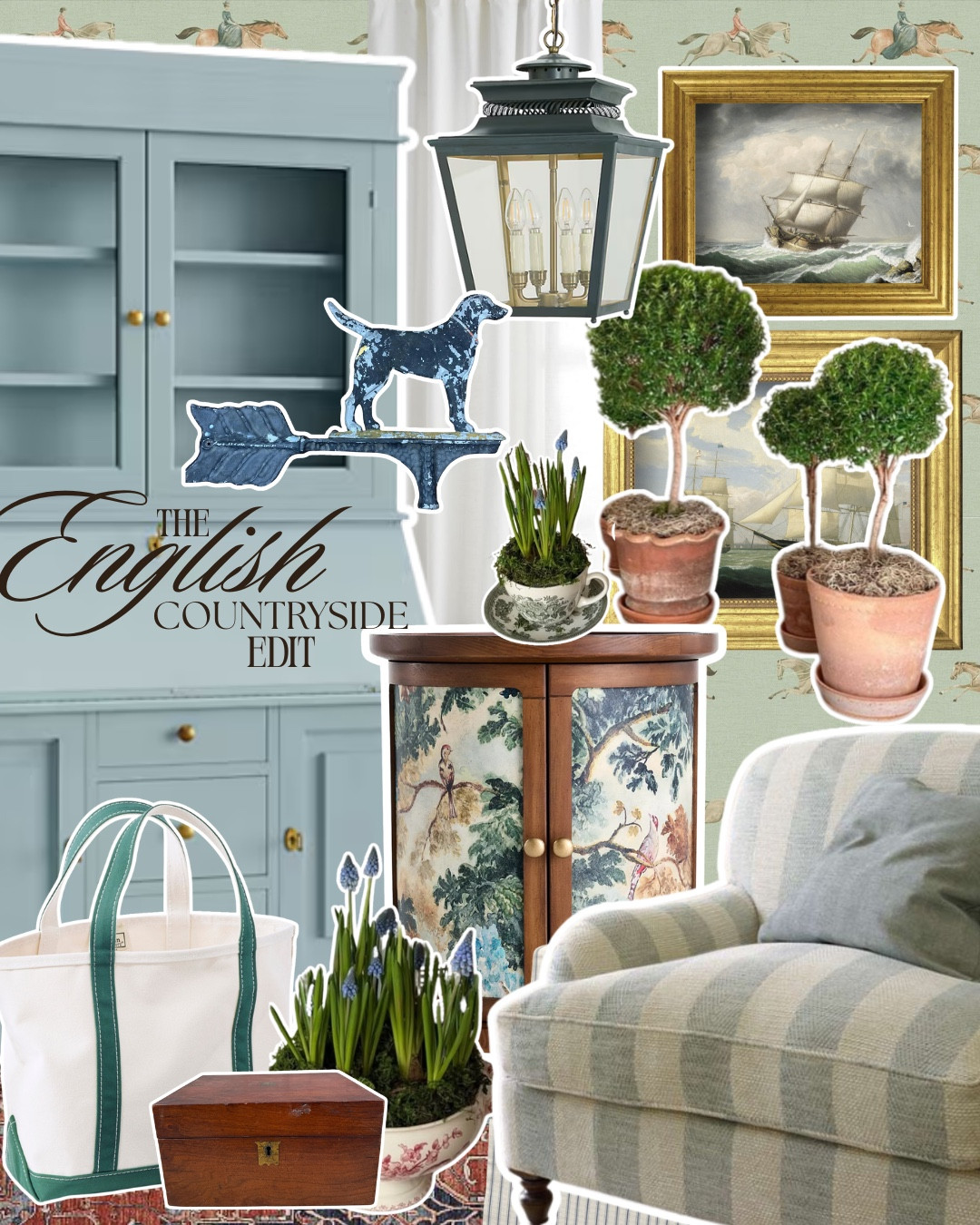 This edit is all about layering "collected" pieces—think chipped weather vanes, botanical cabinets, and fresh topiaries. It’s grandmillennial meets hunting lodge, and I’m officially obsessed with this dusty blue hutch from Ballard Designs!

#LTKSaleAlert #LTKHome #LTKSpringSale