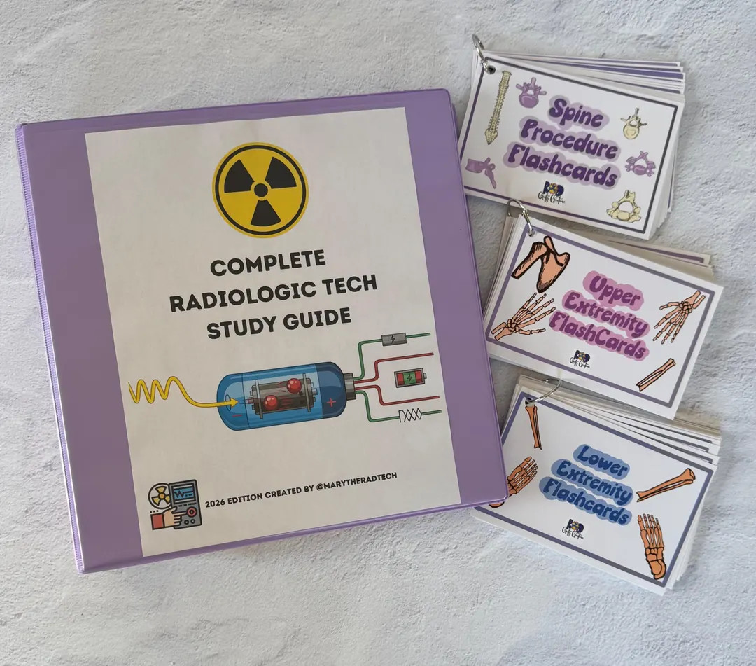 2026 Complete Radiologic Technologist Study Guide Binder + Flashcard Set | Etsy (US)