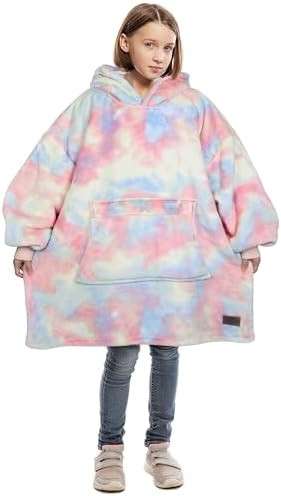 Catalonia Blanket Hoodie for Kids, Oversized Wearable Sherpa Sweatshirt Pullover for Teens Youth,... | Amazon (US)