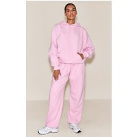 Pink Pintuck Oversized Cuffed Sweatpant | PrettyLittleThing US