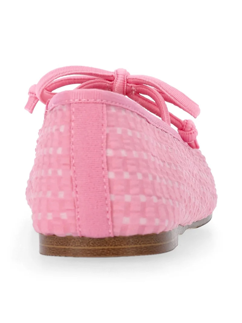 Madden NYC Little and Big Girls' Gingham Mesh Ballet Flats | Walmart (US)