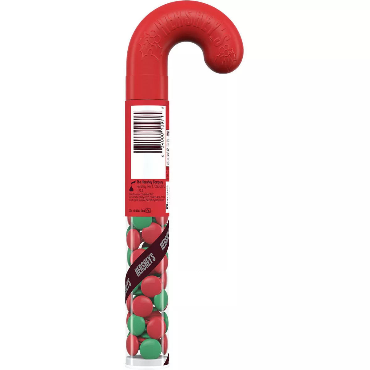 Hershey's Candy Coated Chocolate Filled Plastic Christmas Cane - 1.4oz | Target
