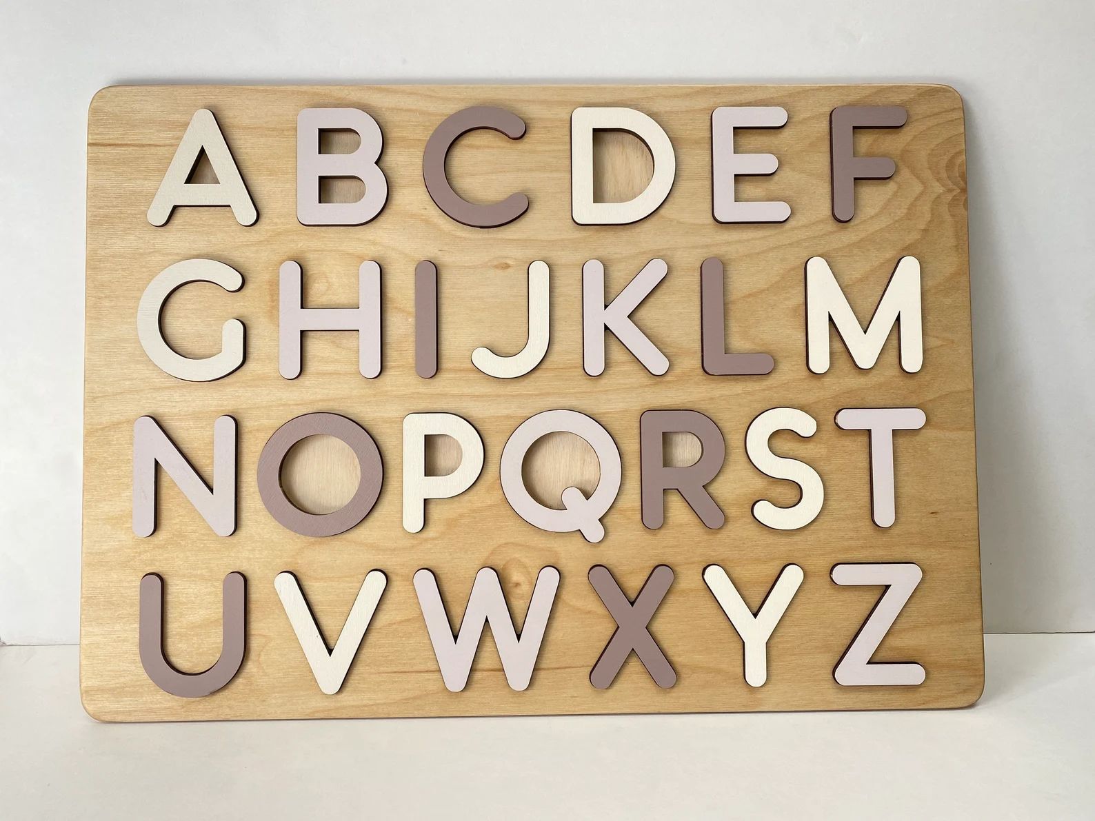 Read the full title
    Boho Wooden Alphabet Puzzle - Letter ABC Puzzle - Montessori Toys for Tod... | Etsy (US)