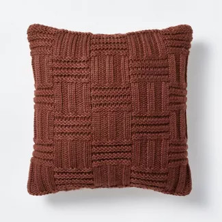 Basket Weave Knit Throw Pillow - Threshold™ designed with Studio McGee | Target