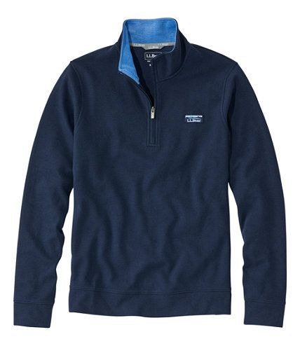 Men's Comfort Stretch Piqué Quarter Zip Pullover, Long-Sleeve | L.L. Bean