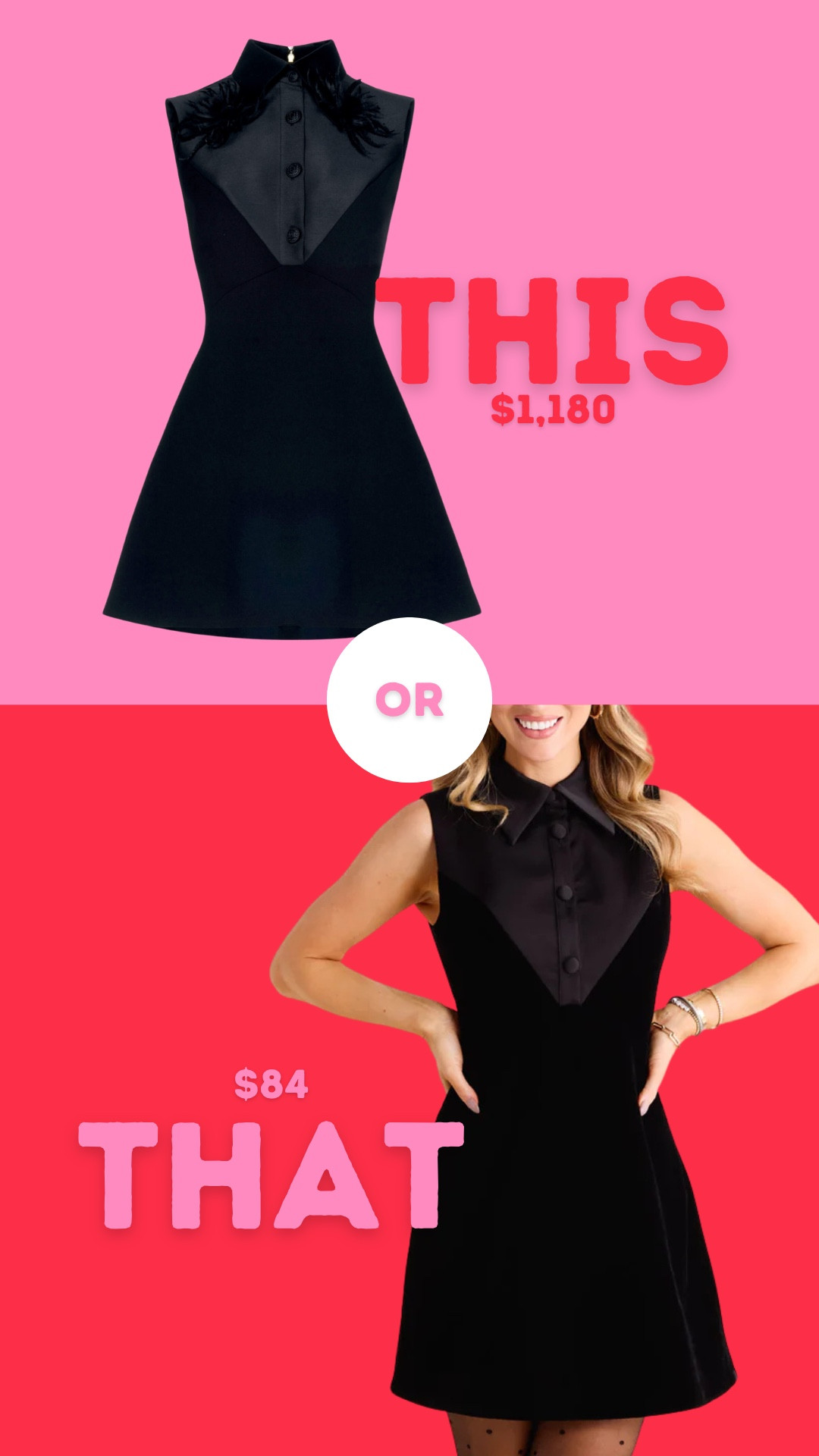 this or that black mini dress … 

#LTKStyleTip #LTKHoliday #LTKParties