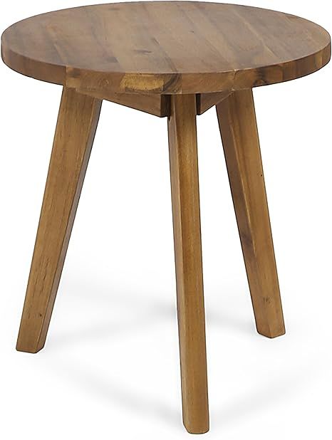 Christopher Knight Home 305360 Gino Outdoor Acacia Wood Side Table, Natural Finish | Amazon (US)