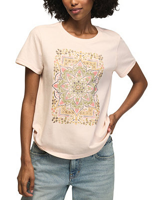 Lucky BrandWomen's Strawberry Mandala Printed Classic Crewneck T-Shirt | Macy's