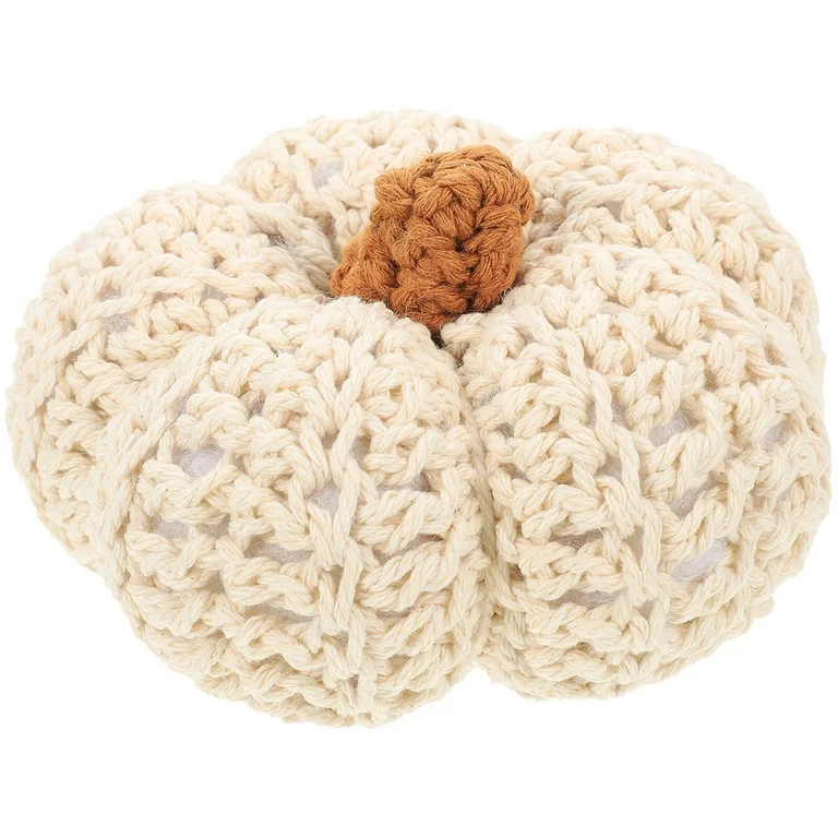 Artificial Pumpkin Table Decor Cotton Rope Pumpkin Decor Woven Pumpkin Craft | Walmart (US)