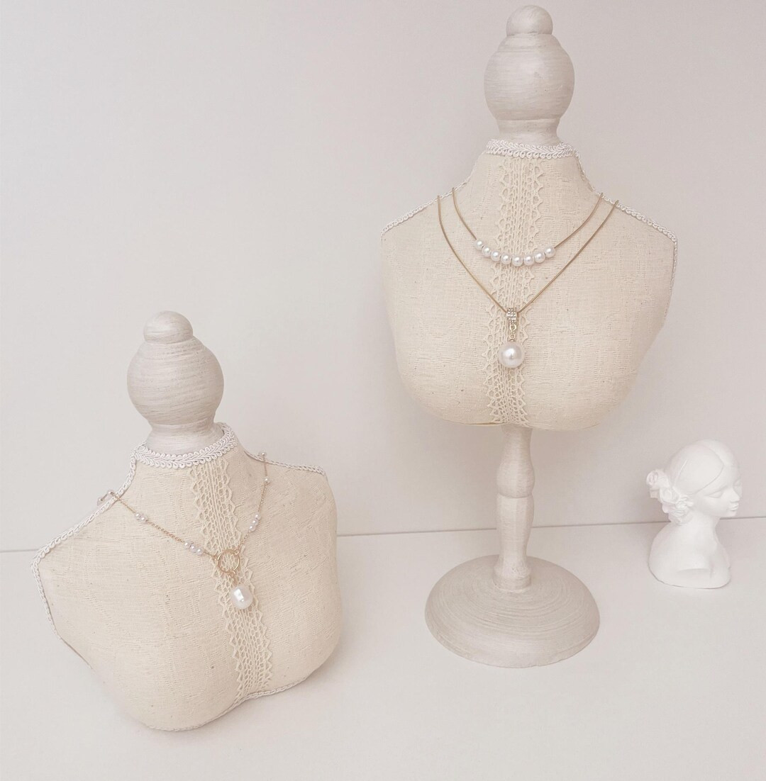 Mannequin Necklace Display Stand: Jewelry Bust Display Set - Etsy | Etsy (US)