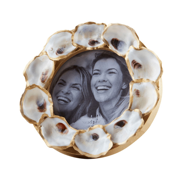 Circle Mini Gold Oyster Frame | Mud Pie
