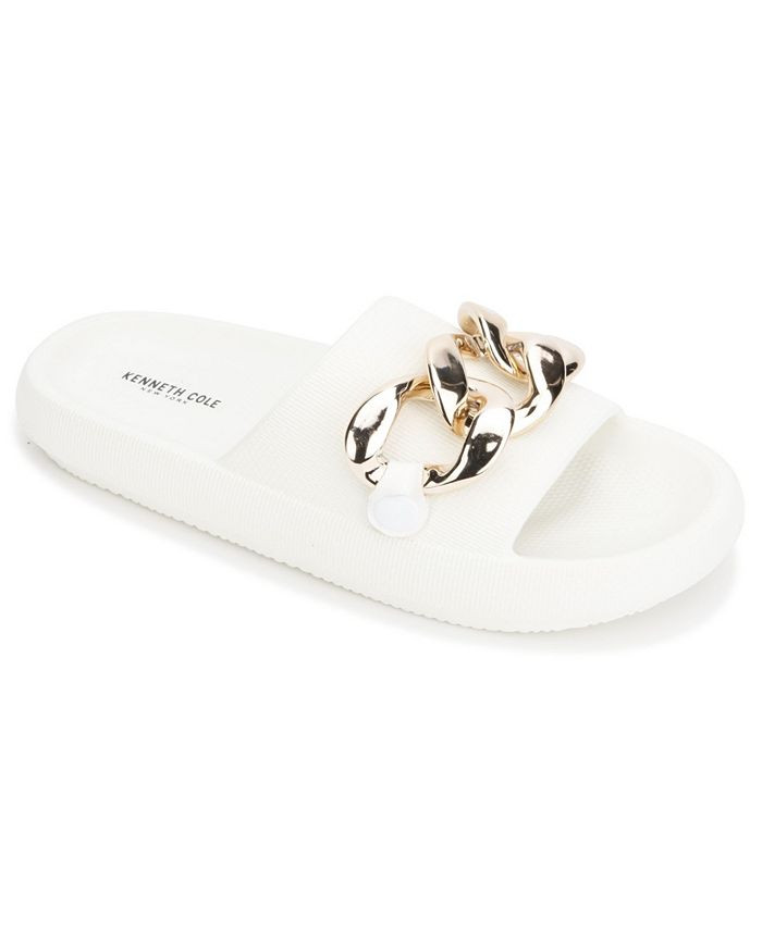 Kenneth Cole New York Women's Mello Chain Slide Sandals & Reviews - Sandals - Shoes - Macy's | Macys (US)