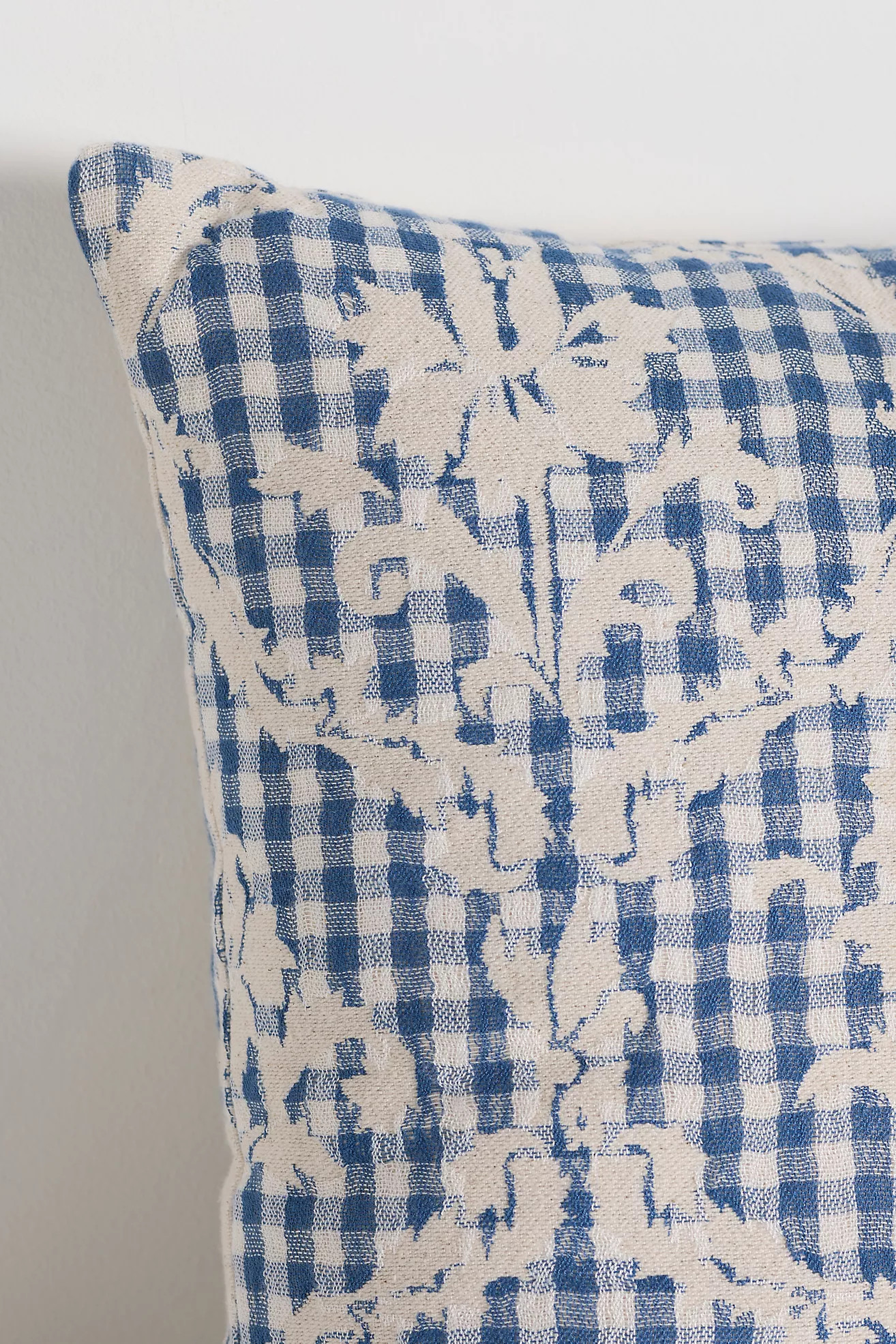 Damask Cotton Woven Icon Pillow | Anthropologie (US)