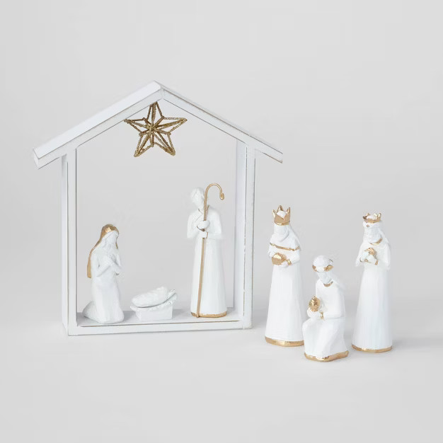 7pc Decorative Nativity Set White - Wondershop™ | Target