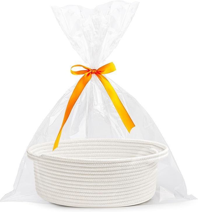 Pro Goleem Small Woven Easter Basket with Gift Bags and Ribbons Durable Burr Baskets for Gifts Em... | Amazon (US)