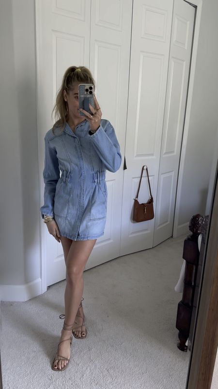 Target. @target. #targetstyle. Target long sleeve denim dress. Universal thread. Jean. Fall fashion. Game day outfit. Country concert outfit. Long sleeve denim shirt dress  

#LTKstyletip #LTKfindsunder50 #LTKVideo