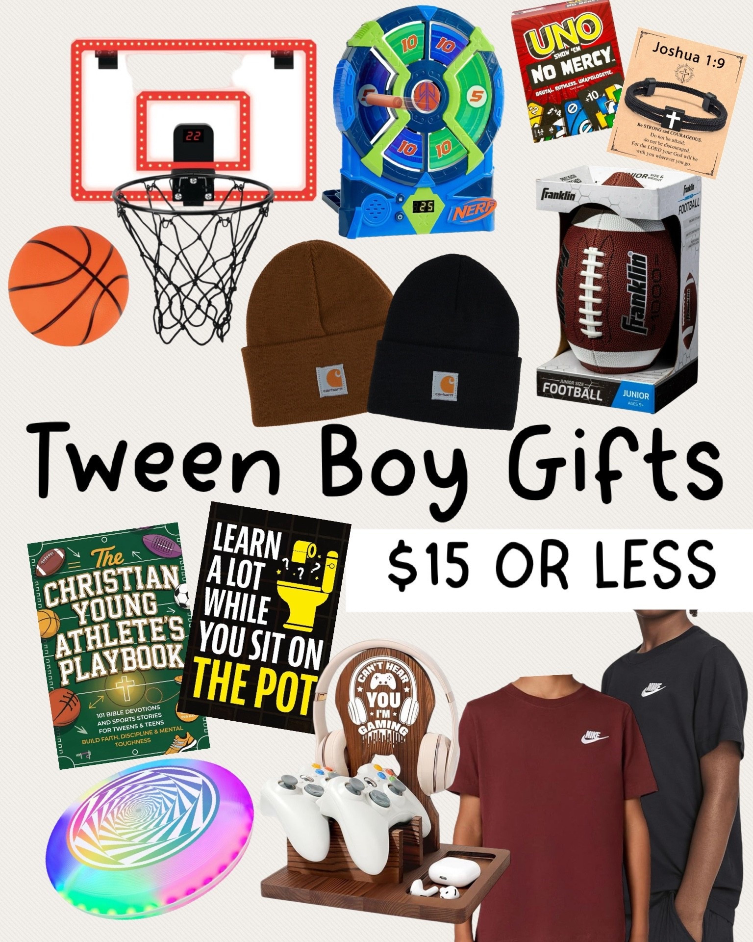 Tween boy gifts- $15 or less
.


#LTKHoliday #LTKKids #LTKGiftGuide