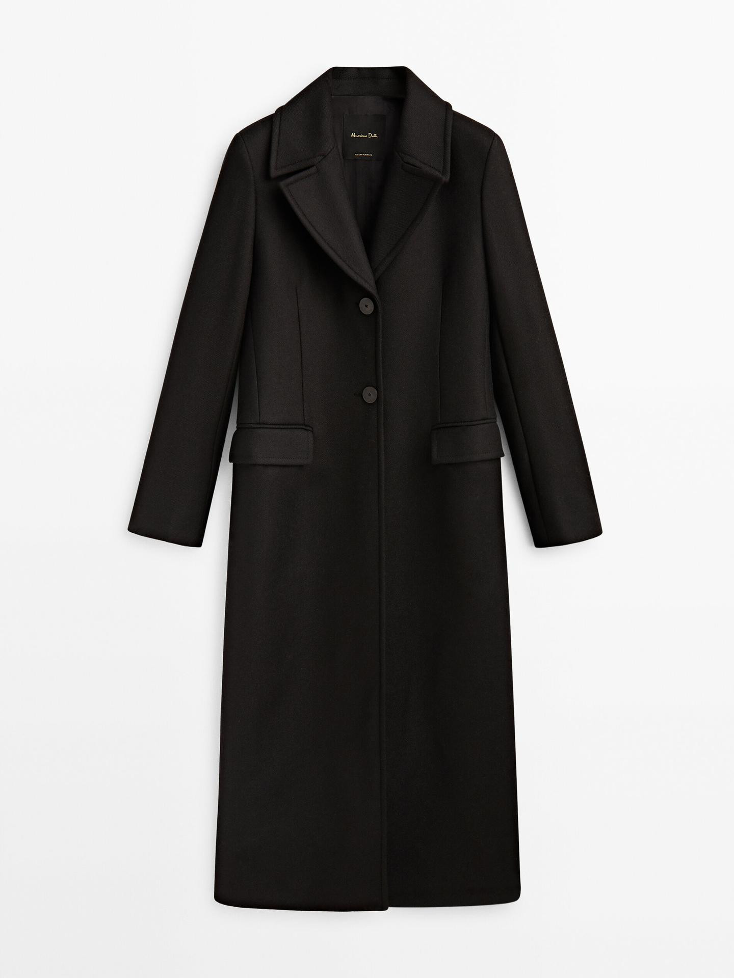 Tailored wool blend coat | Massimo Dutti US