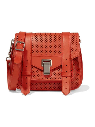 The PS1 perforated leather satchel | NET-A-PORTER (US)