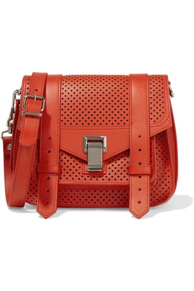The PS1 perforated leather satchel | NET-A-PORTER (US)