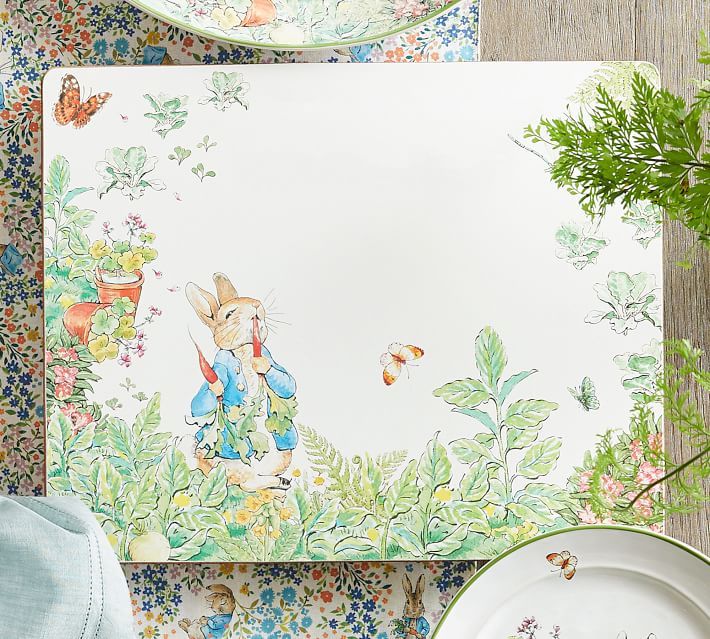 Peter Rabbit™ Garden Cork Placemats - Set of 4 | Pottery Barn (US)