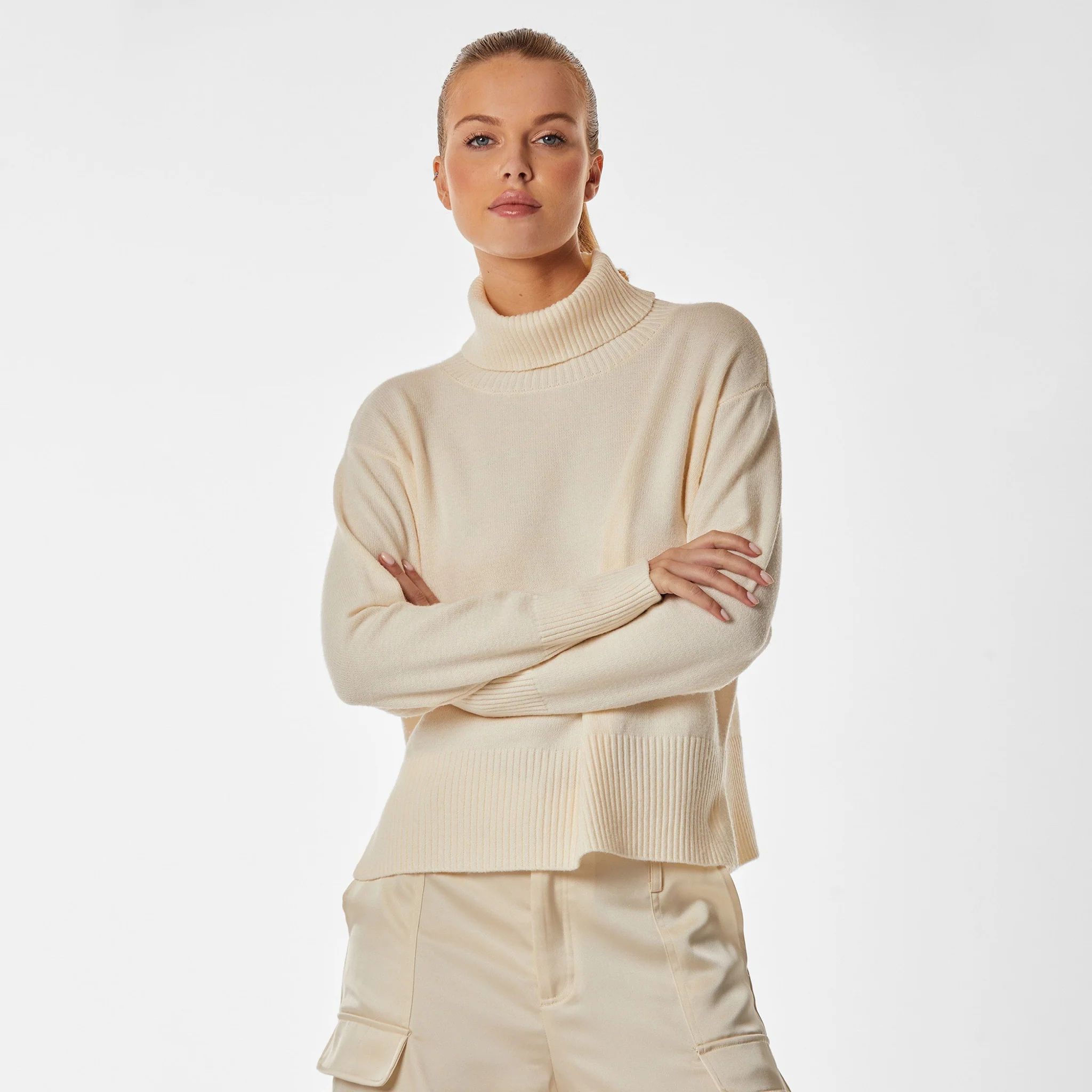 Gia Oversized Sweater - Pearl | The Noli Shop