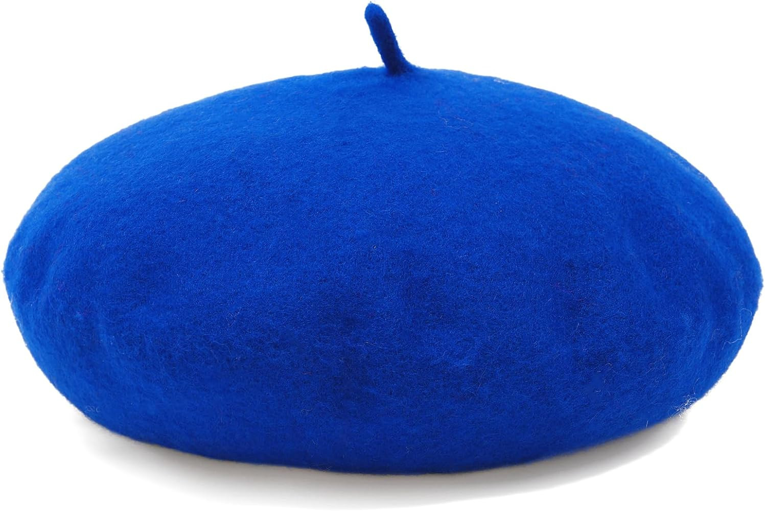 Women French Wool Beret Hats - Solid Color Classic Beanie Winter Cap | Amazon (US)