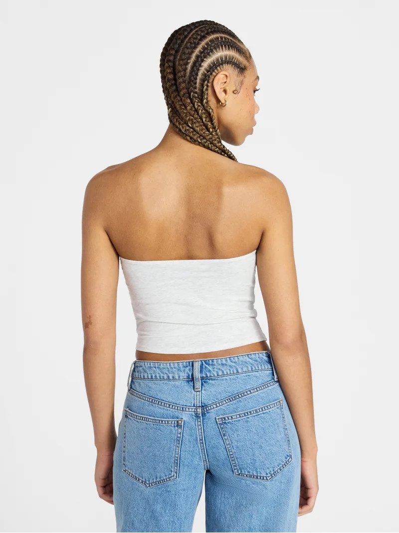 No Boundaries Cropped Tube Top, Women's XXS-XXL | Walmart (US)