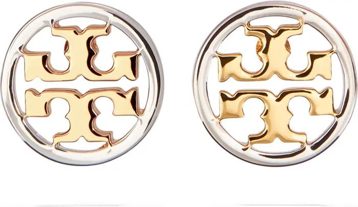 Tory Burch Circle Logo Stud Earrings | Nordstrom | Nordstrom