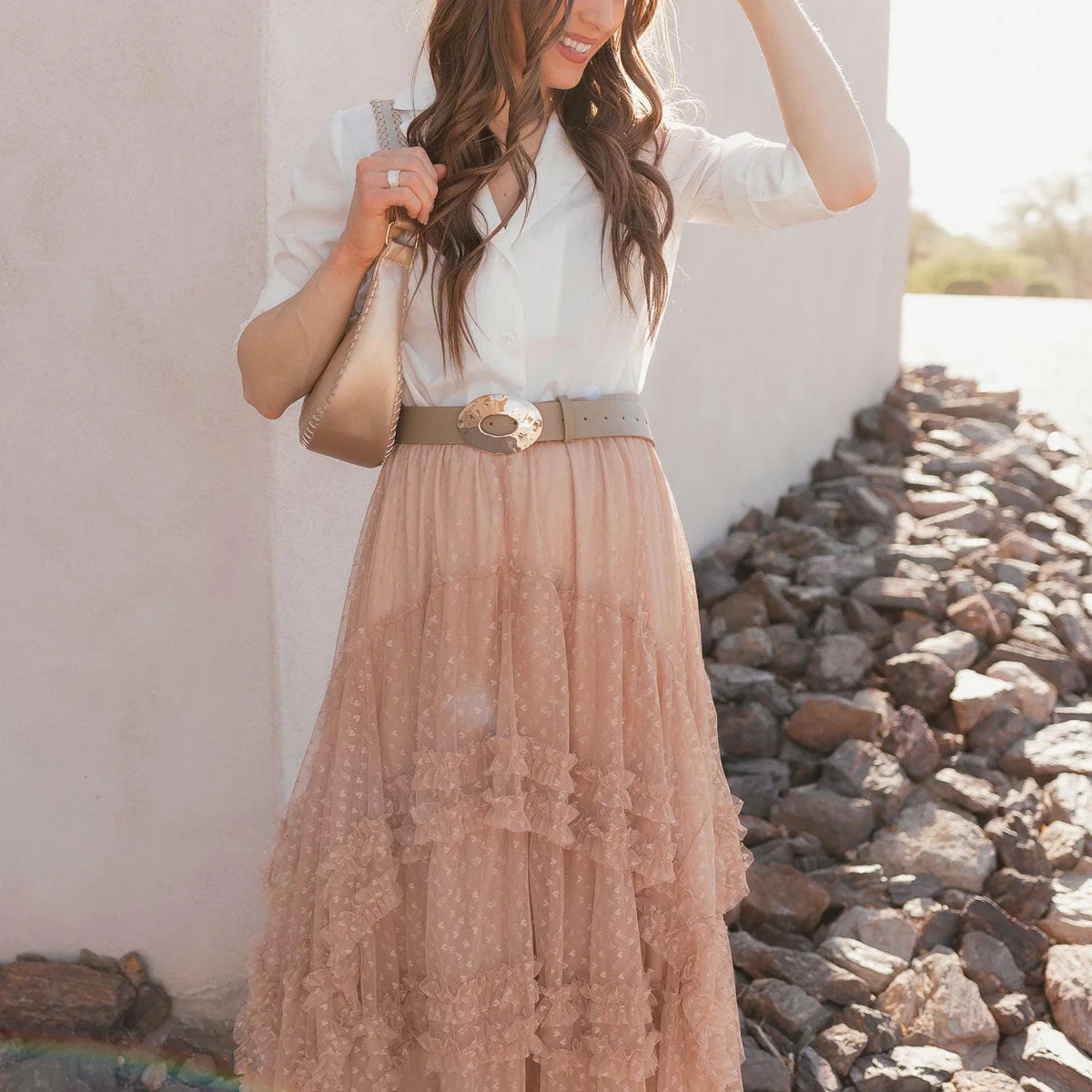 Layers Ruffle Tulle Maxi Skirt for Dreamy Twirls | Krush Kandy