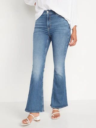 FitsYou 3-Sizes-in-1 Extra High-Waisted Flare Jeans for Women | Old Navy (US)