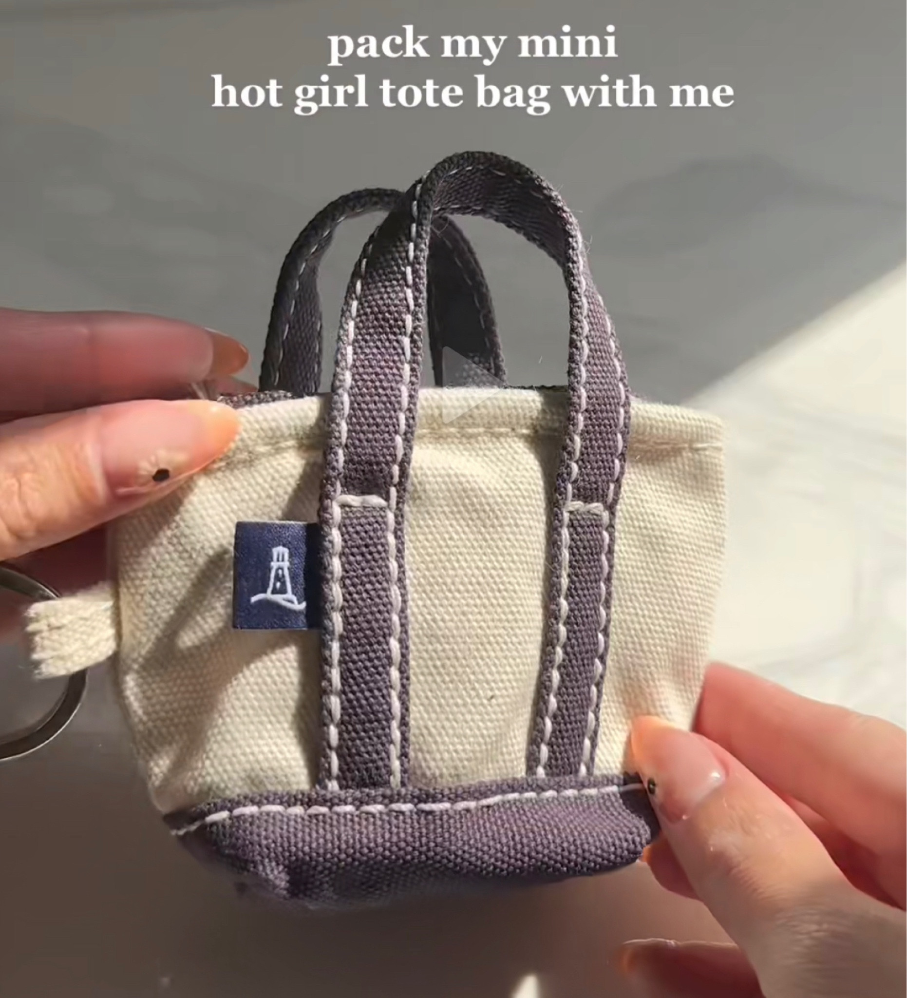 Mini hot girl tote with my fav products #totebag #landsend