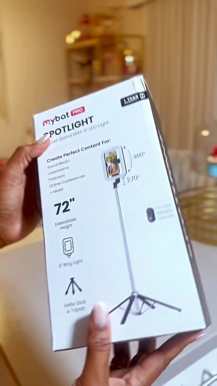 POV: The perfect Content Creation gadget. 

This selfie stick is def what I need for my daily video recording, it is cordless, extends up to 72” With adjustable lighting, and 360+270-degree rotation with Wireless Remote, Bluetooth Camera Video Recording for iPhone, Android Vlogging make it perfect for home use, and travel.

Comment TRIPOD for the link to shop! 

#contentcreator #selfiestick #satisfying #viral #blowthisup #microinfluencer #cornerofmyhome