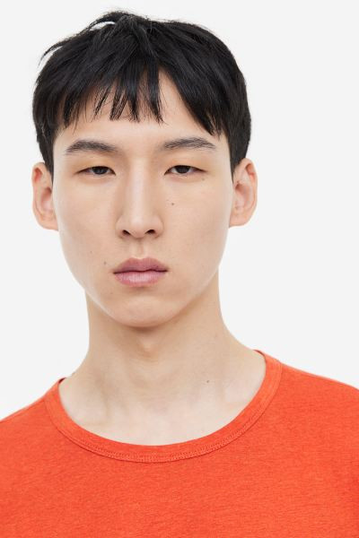 Regular Fit Linen-blend T-shirt | H&M (US + CA)