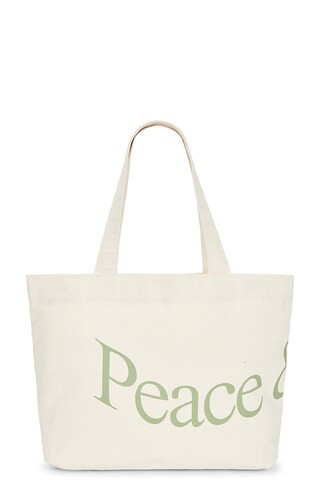 Museum of Peace and Quiet Wordmark Tote Bag in Bone from Revolve.com | Revolve Clothing (Global)