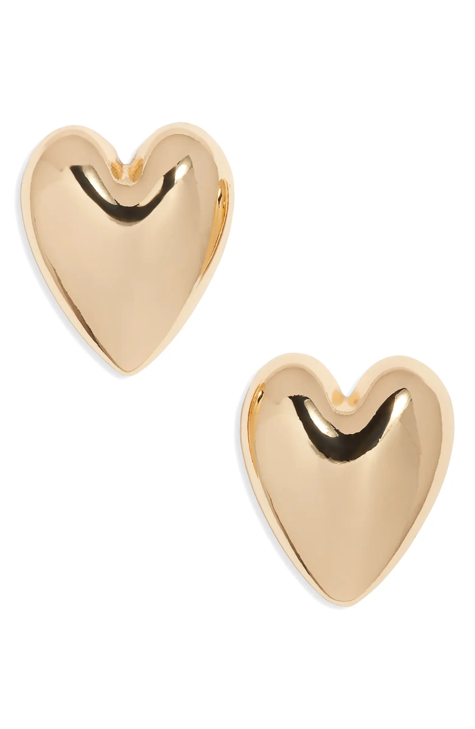 Open Edit Puffy Heart Stud Earrings | Nordstrom | Nordstrom