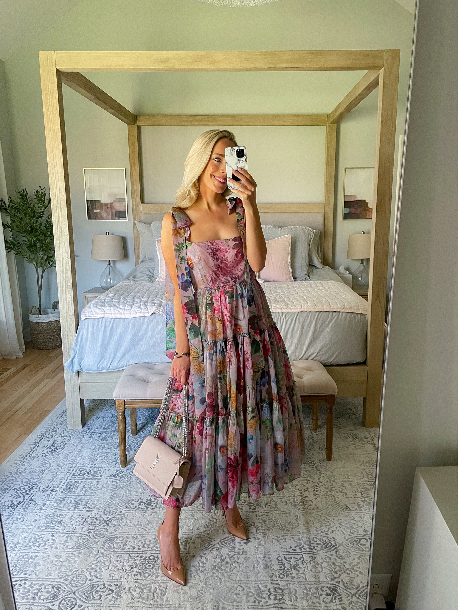 long dress zara AVERY Satin Off Shoulder Cowl Neck Bridesmaids Maxi Dress with Side Split main image 1