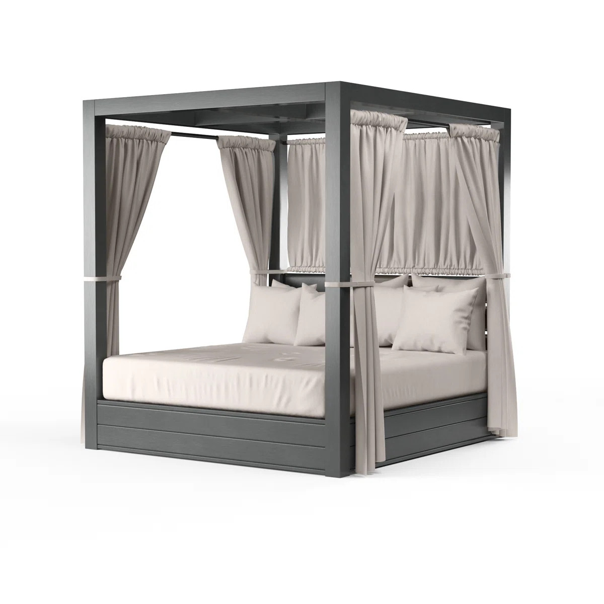 Laguna 75'' Wide Rectangle Aluminum Patio Daybed with Cushions | Wayfair North America